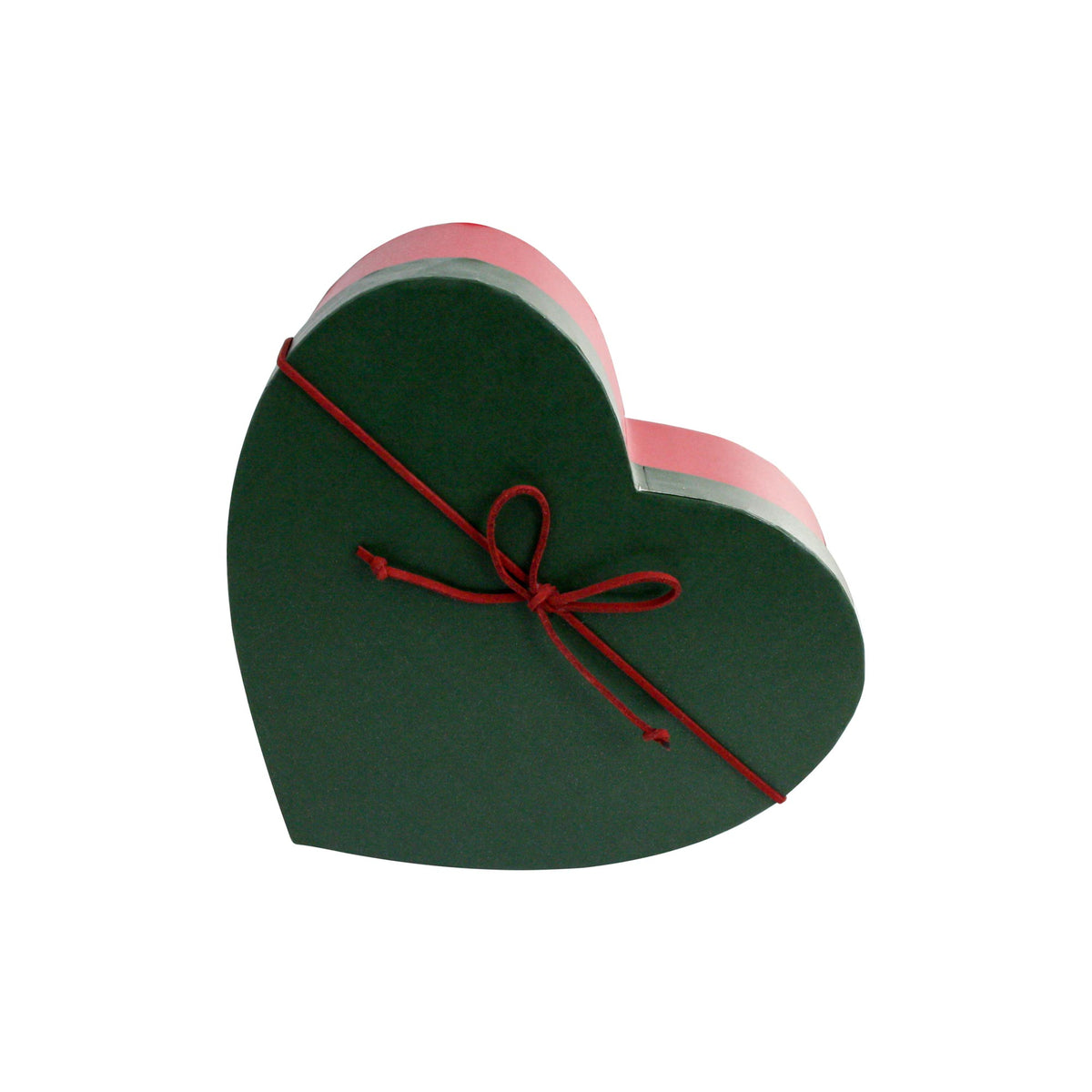 Single Red/Green Gift Box with Red Bow Ribbon (Sizes Available)
