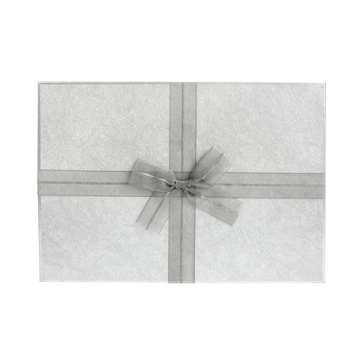 Single Dark Grey / Grey Ribbon Gift Box