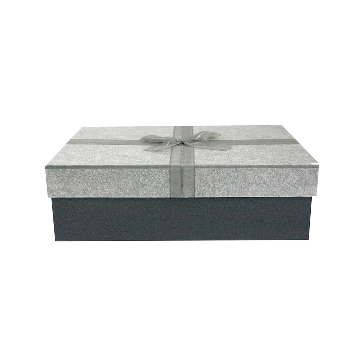 Single Dark Grey / Grey Ribbon Gift Box (Sizes Available)