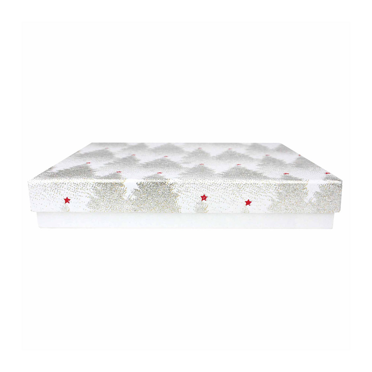 Single Handmade Glitter White Gift Box