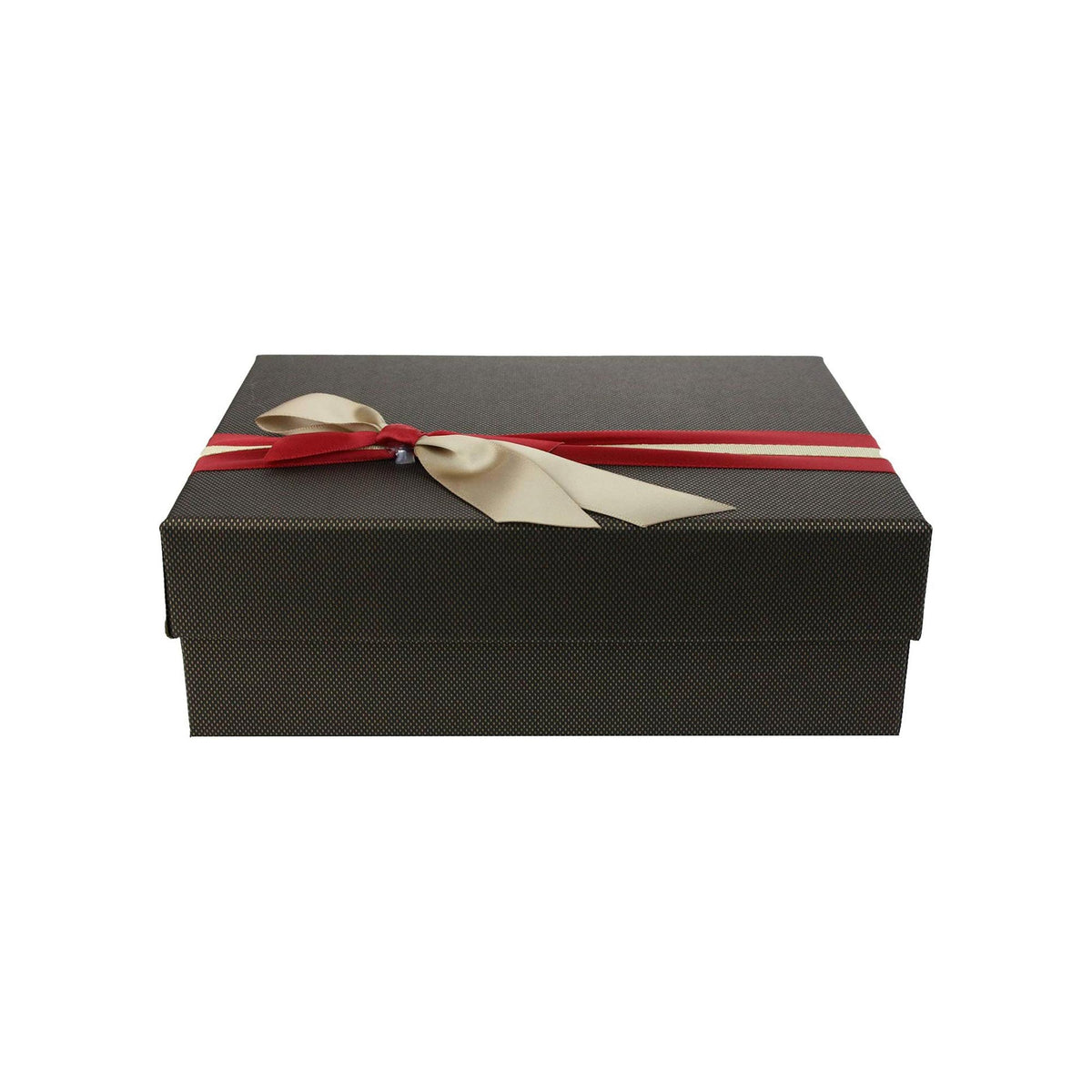 Single Brown Gold Bow Gift Box (Sizes Available)