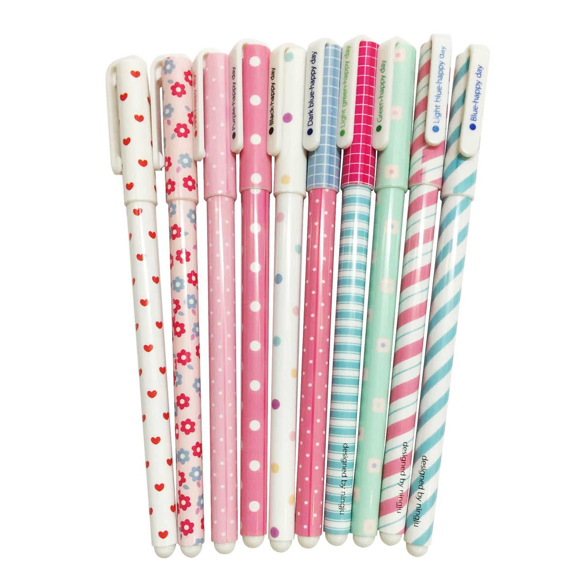 Coloured Gel Pens - Set of 10