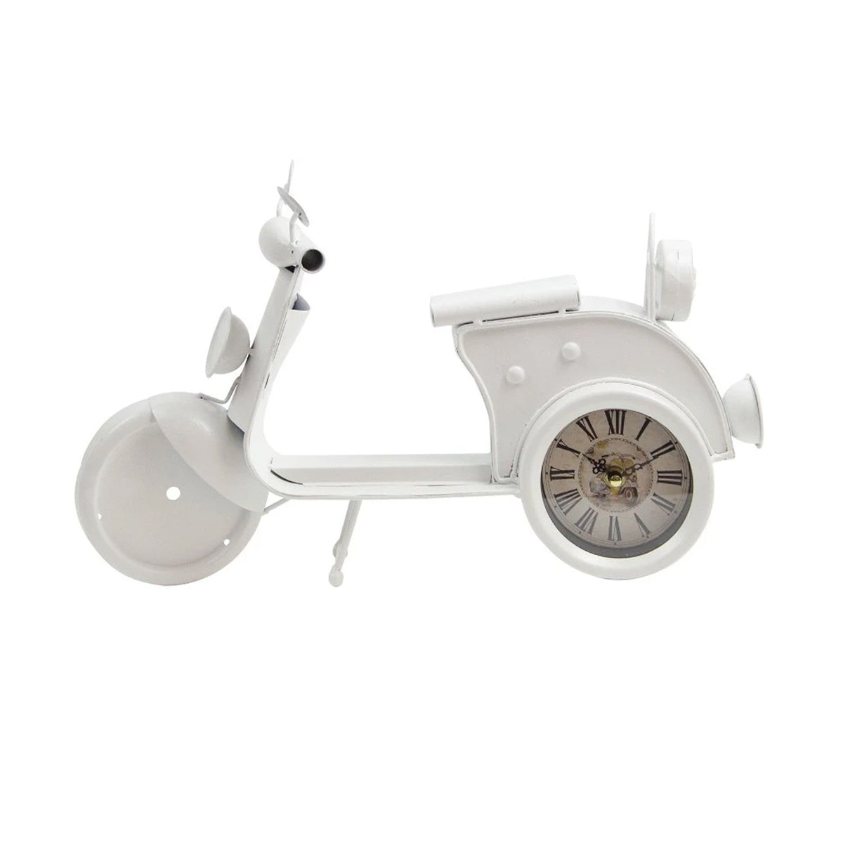 Scooter Clock - White