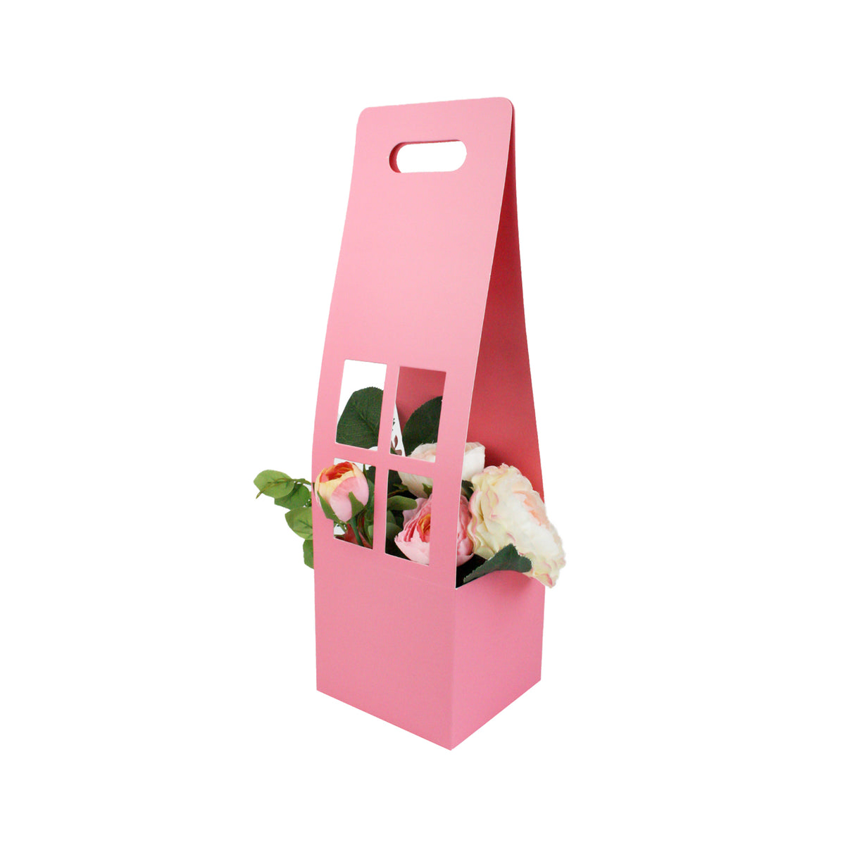 Pink Flower/Plant Carrier Boxes (Pack of 12)