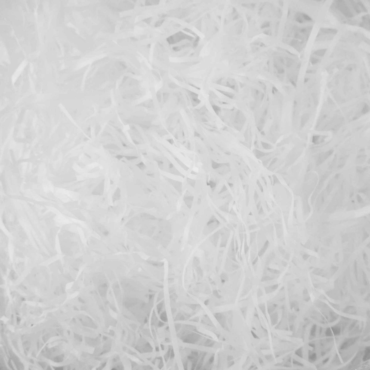 Shredded Tissue Paper for Packaging and Decor - White