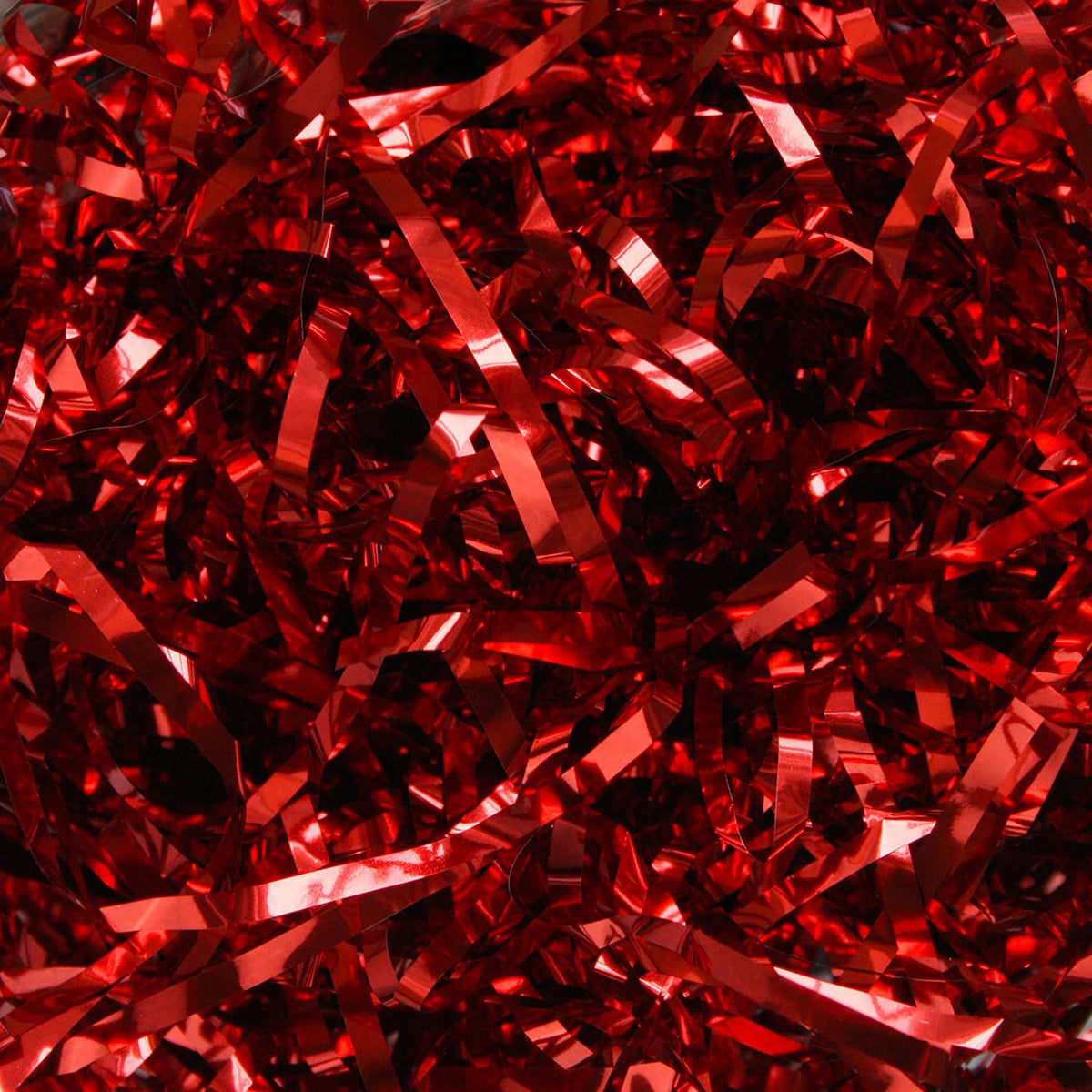 Metallic Shredded Tissue Paper for Packaging and Decor - Red