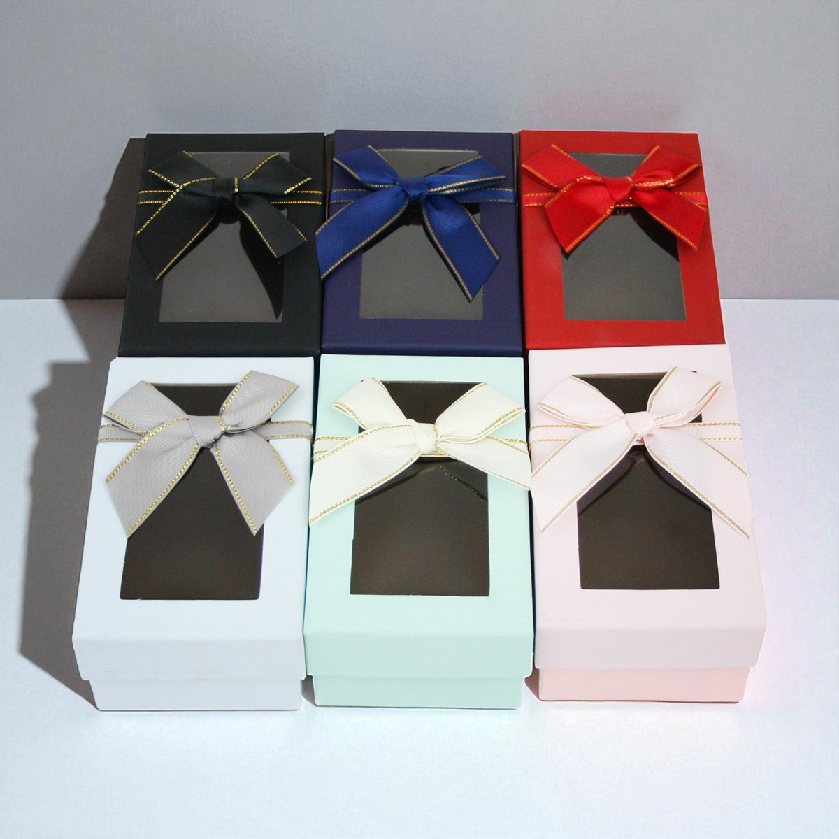 Small Rigid Gift Box With Window and Ribbon (Colors Available)  In Stock on 30/09/2025