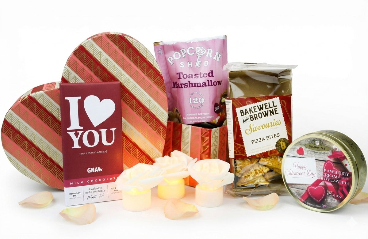 Heart Shaped Valentine Hamper Box