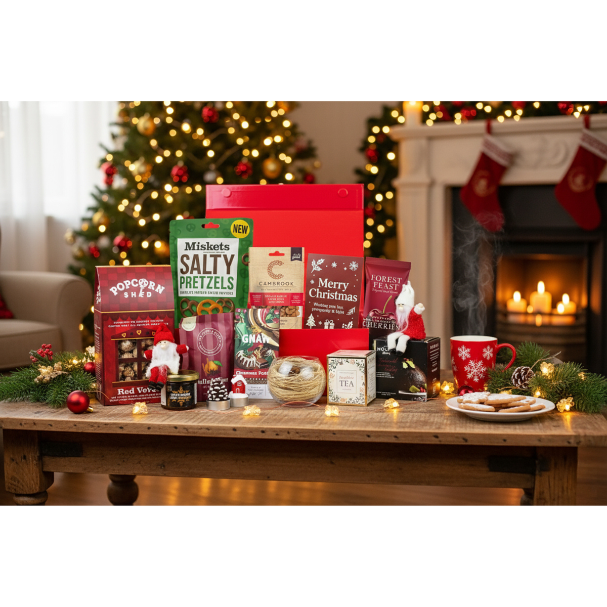 Luxury Premium Treats Gift Hamper Box - Festive Christmas Cheer