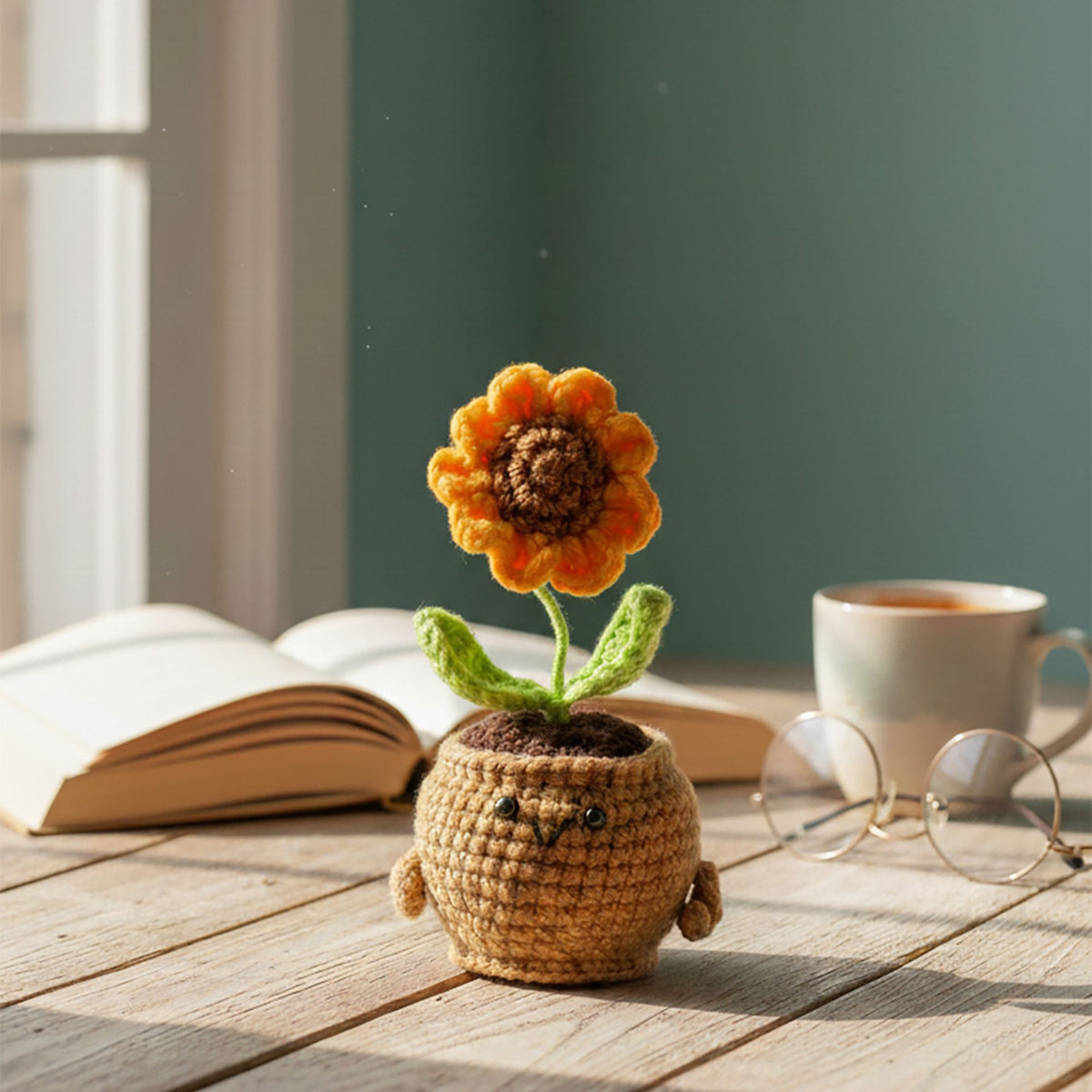 Handmade Crochet Flower - Sunflower