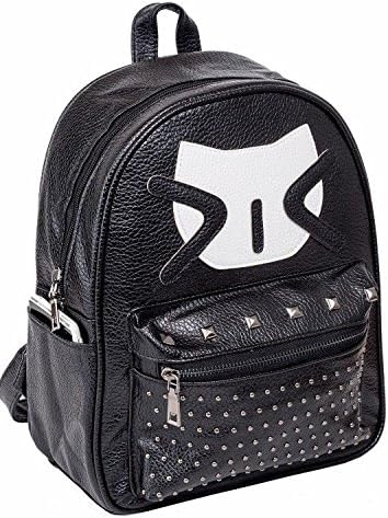 Black Studded Cat BackPack