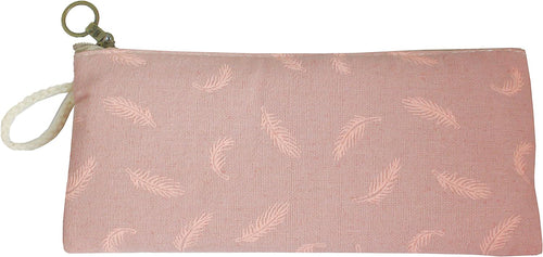 Feather Travel Pouch - Pink
