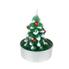 Set 1 Sonwman Christmas Tree Tea Light Candle - Pack of 12