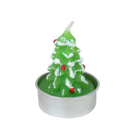 Set 2 Sonwman Christmas Tree Tea Light Candle - Pack of 12