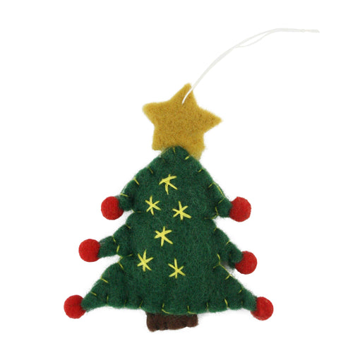 Assorted Snowflakes Felt Christmas Tree Decorations