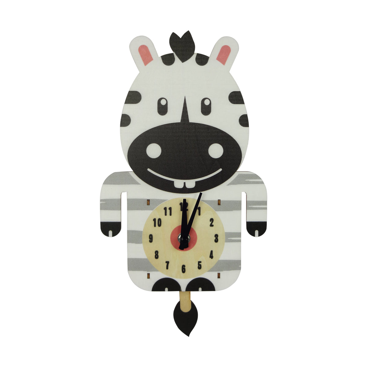 Animal Clock - Zebra