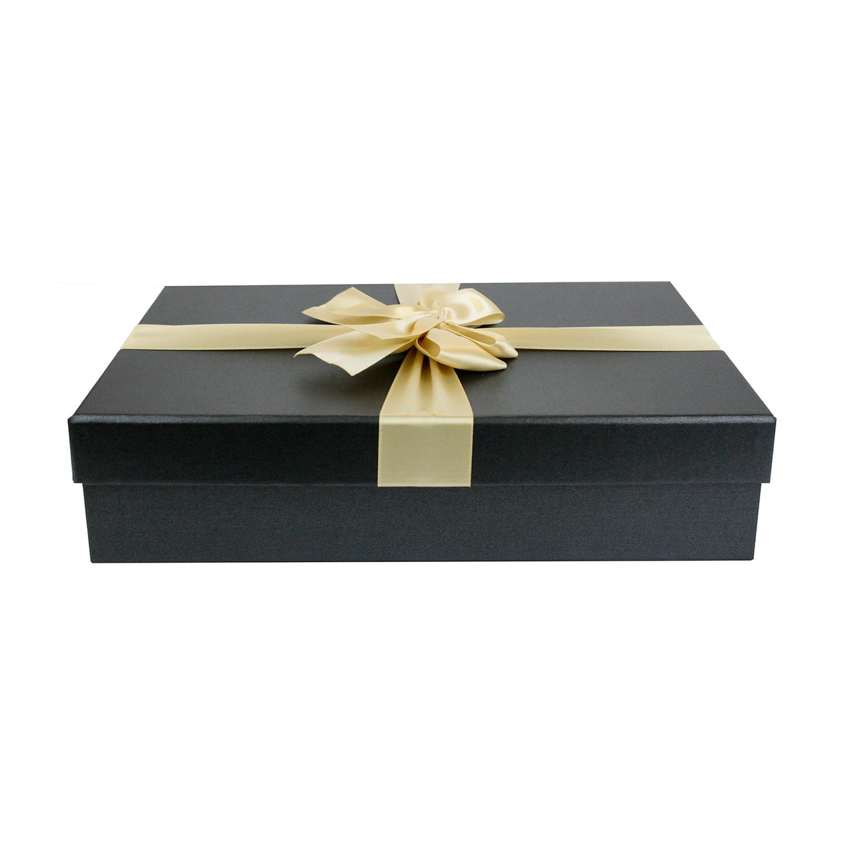 Elegant Black Gift Boxes with Contrasting Interior