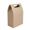 Pack of 12 Kraft Gift Box Bags with Handle