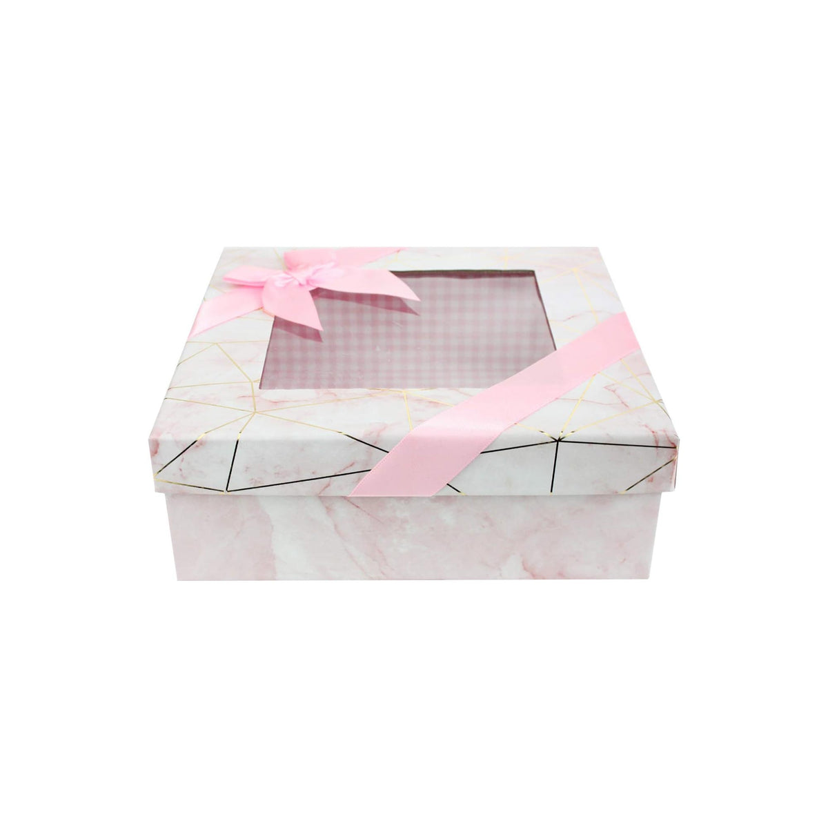 Single Pink Marble Print Gift Box (Sizes Available)