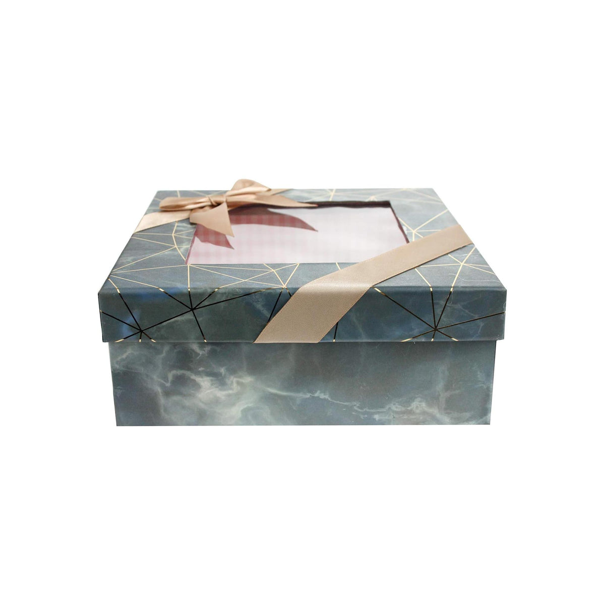 Single Blue/Grey Marble Print Gift Box (Sizes Available)