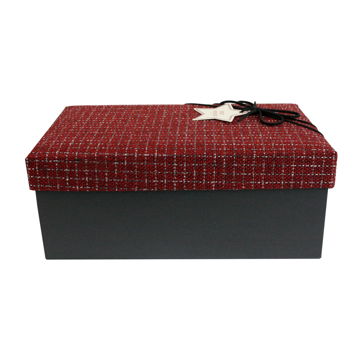Single Black with Suede Decorative Ribbon Gift Box (Sizes Available)