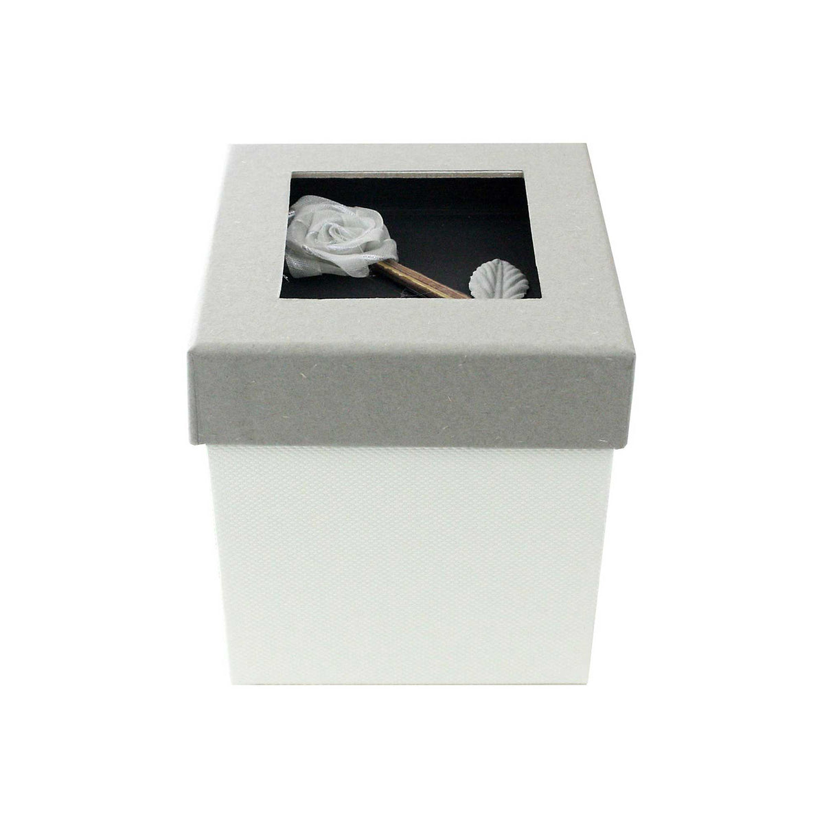 Grey Rose Lid Gift Box