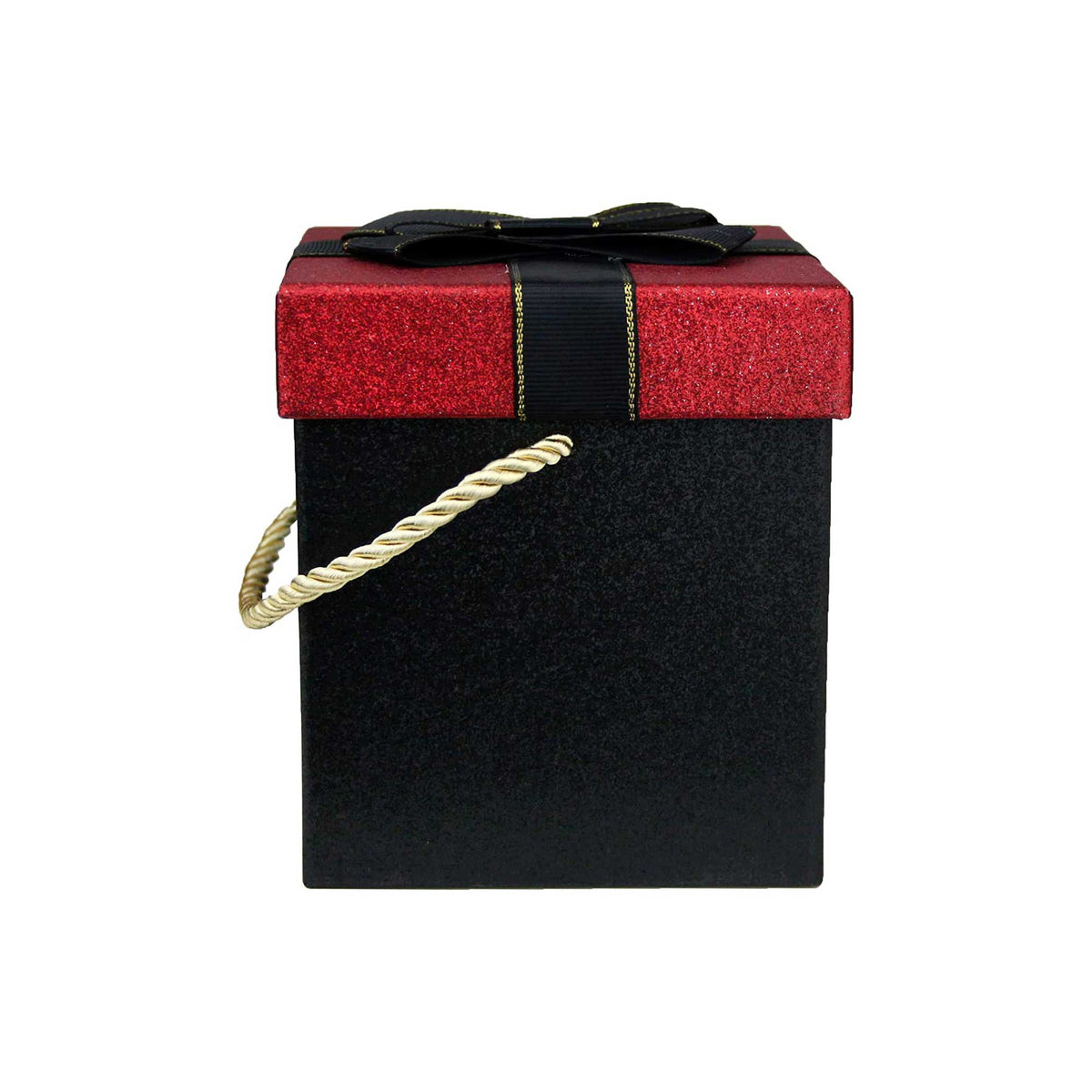 Luxury Black/Red Glitter Gift Box - Single