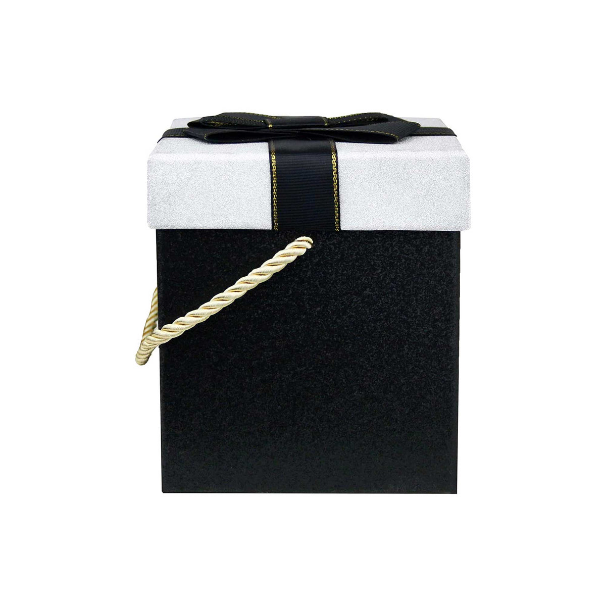 Luxury Black/Silver Glitter Gift Box - Single