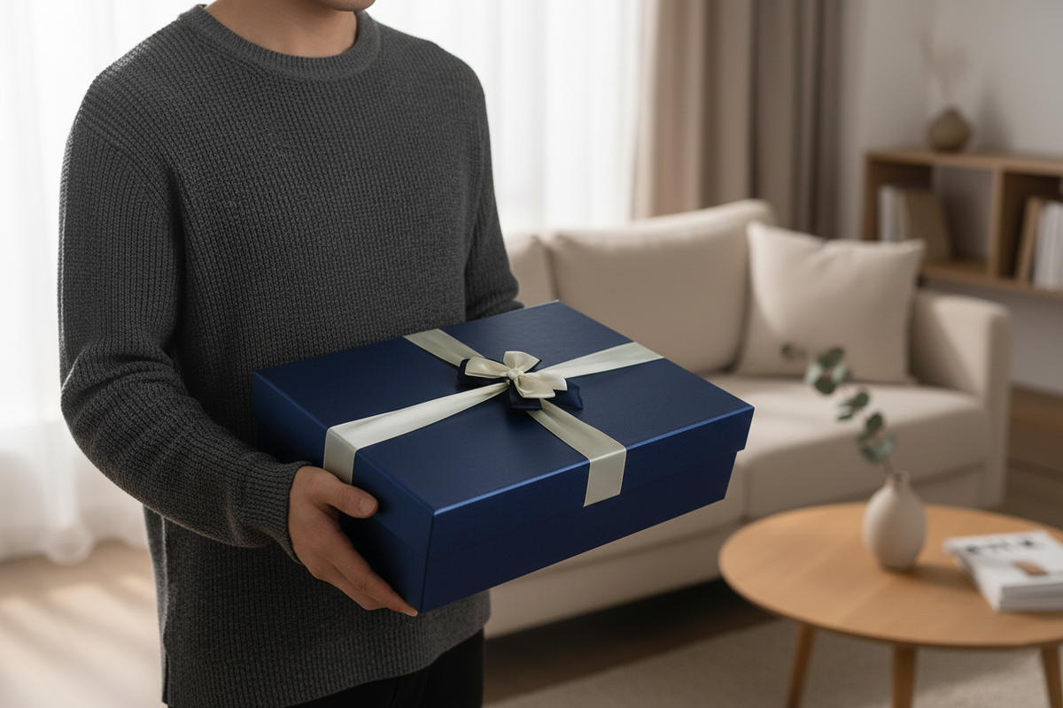 Premium Blue Gift Boxes for Various Gift Sizes