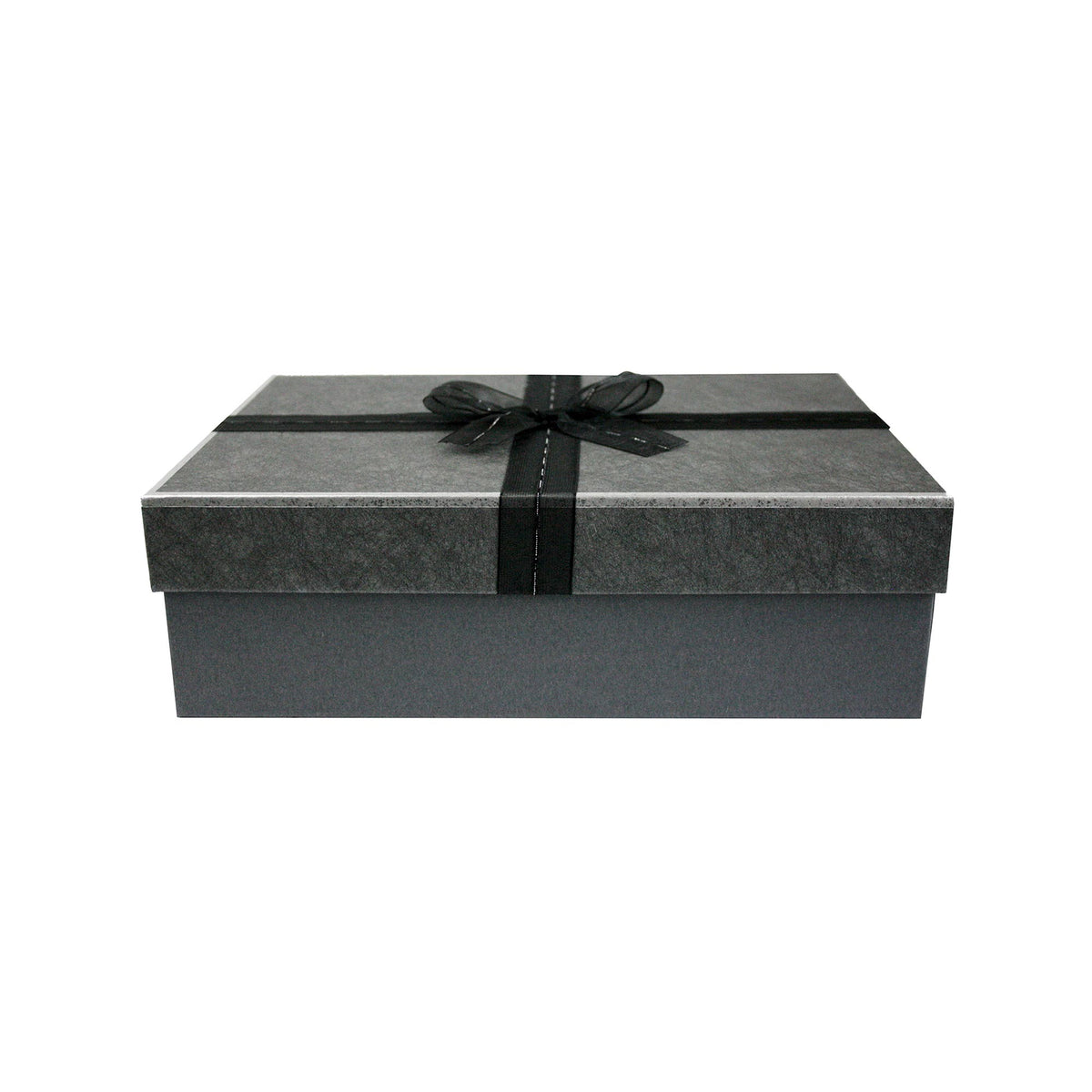 Single Dark Grey / Black Ribbon Gift Box (Sizes Available)