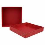 Chequered Red Gift Box - Set of 3