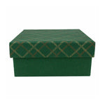 Chequered Green Gift Box - Set of 3