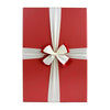 Set of 3 Rigid Gift Box, Red Box with Lid, Satin Decorative Ribbon