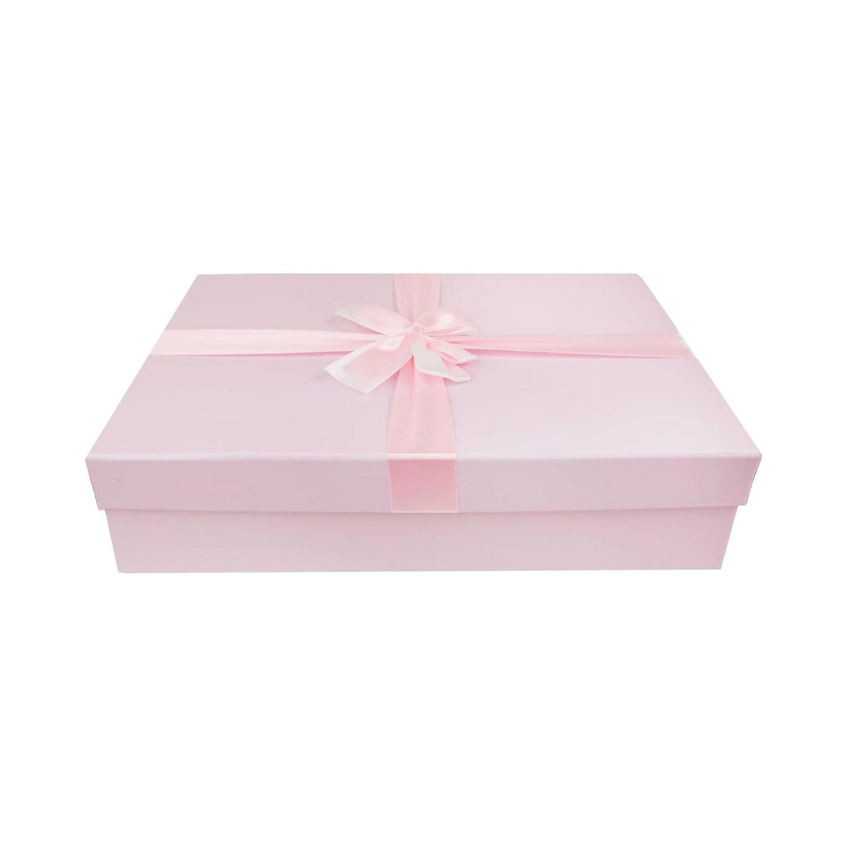 Single Baby Pink Gift Box with Pink Satin Ribbon