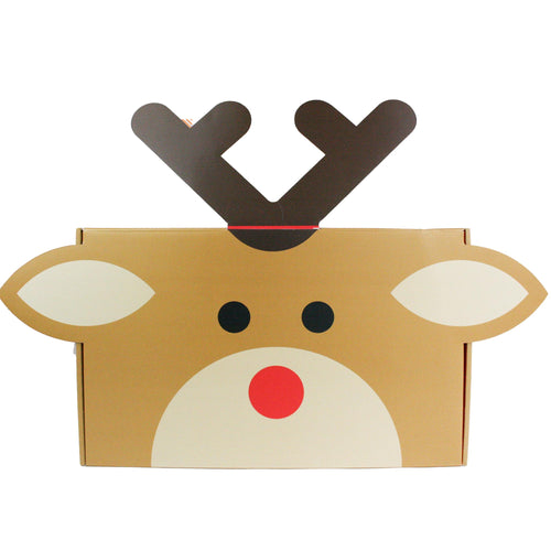 Reindeer-themed Christmas gift boxes