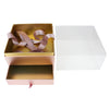 Pink Box with Drawer, Acrylic Lid and Ribbon
