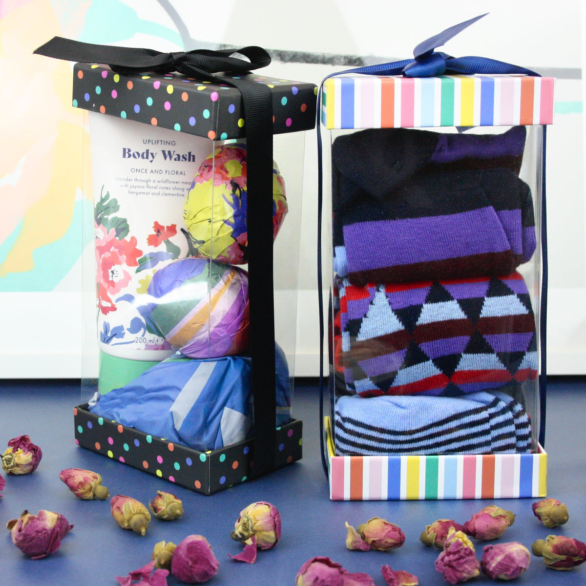 PET Clear Gift Boxes with Printed Lid  - Pack of 3 (Colors Available) In Stock on 30/09/2025