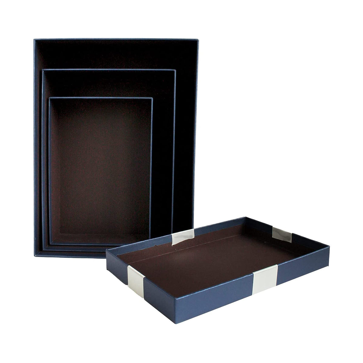 Nesting Design Blue Gift Boxes for Easy Storage