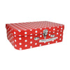 Red Stripes & Polka Print Suitcase Gift Box - Set of 3