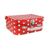 Red Stripes & Polka Print Suitcase Gift Box - Set of 3
