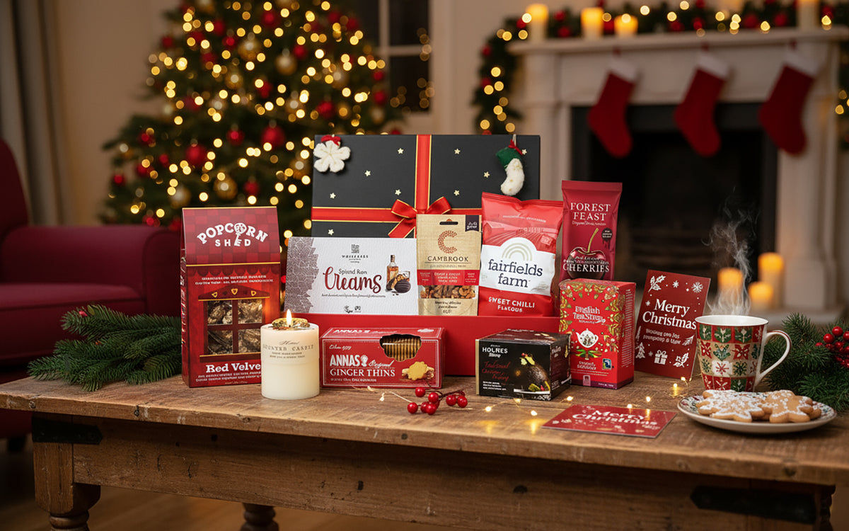 Celebrate the joy of Christmas with this Luxurious Premium Artisan Snacks Box
