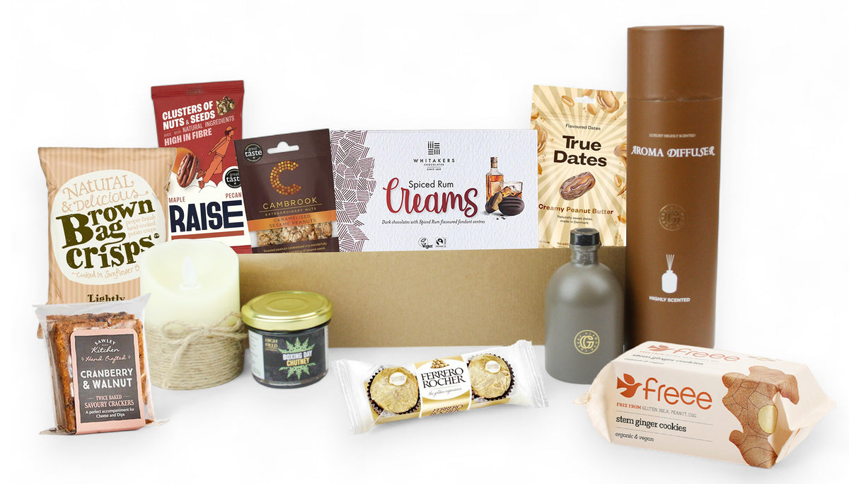 Premium Christmas Gift Hamper – Gourmet Treats Box with Sweet & Savoury Snacks | Holiday Festive Food Set