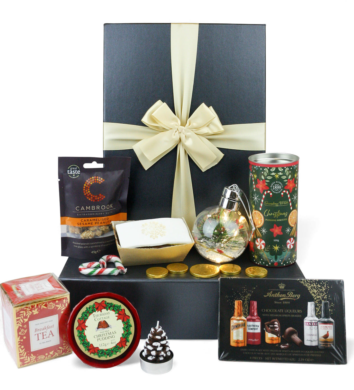 Luxury Premium Christmas Food Gift Hamper Box / Xmas Gift for Adults & Families - Winter Celebration Treats