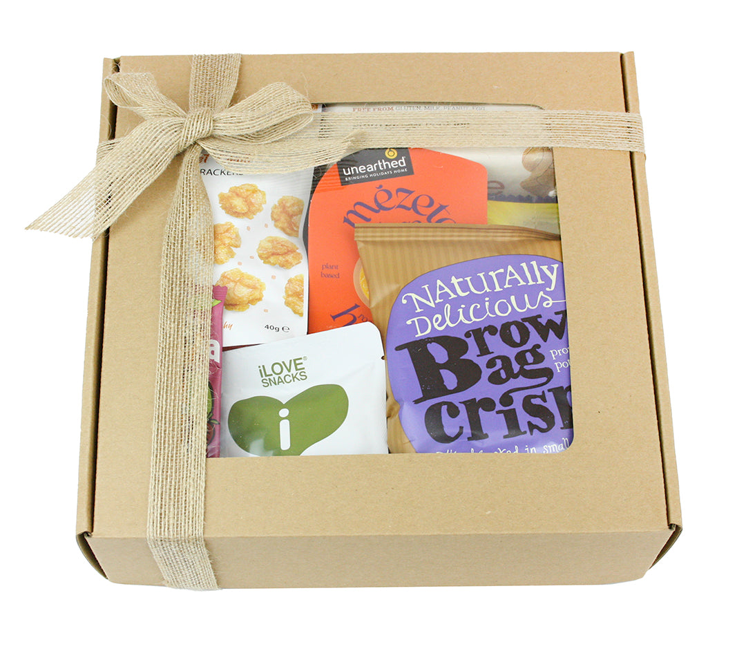 Organic Vegan & Gluten Free Healthy Snacks Gift Hamper - The Mega Vegan