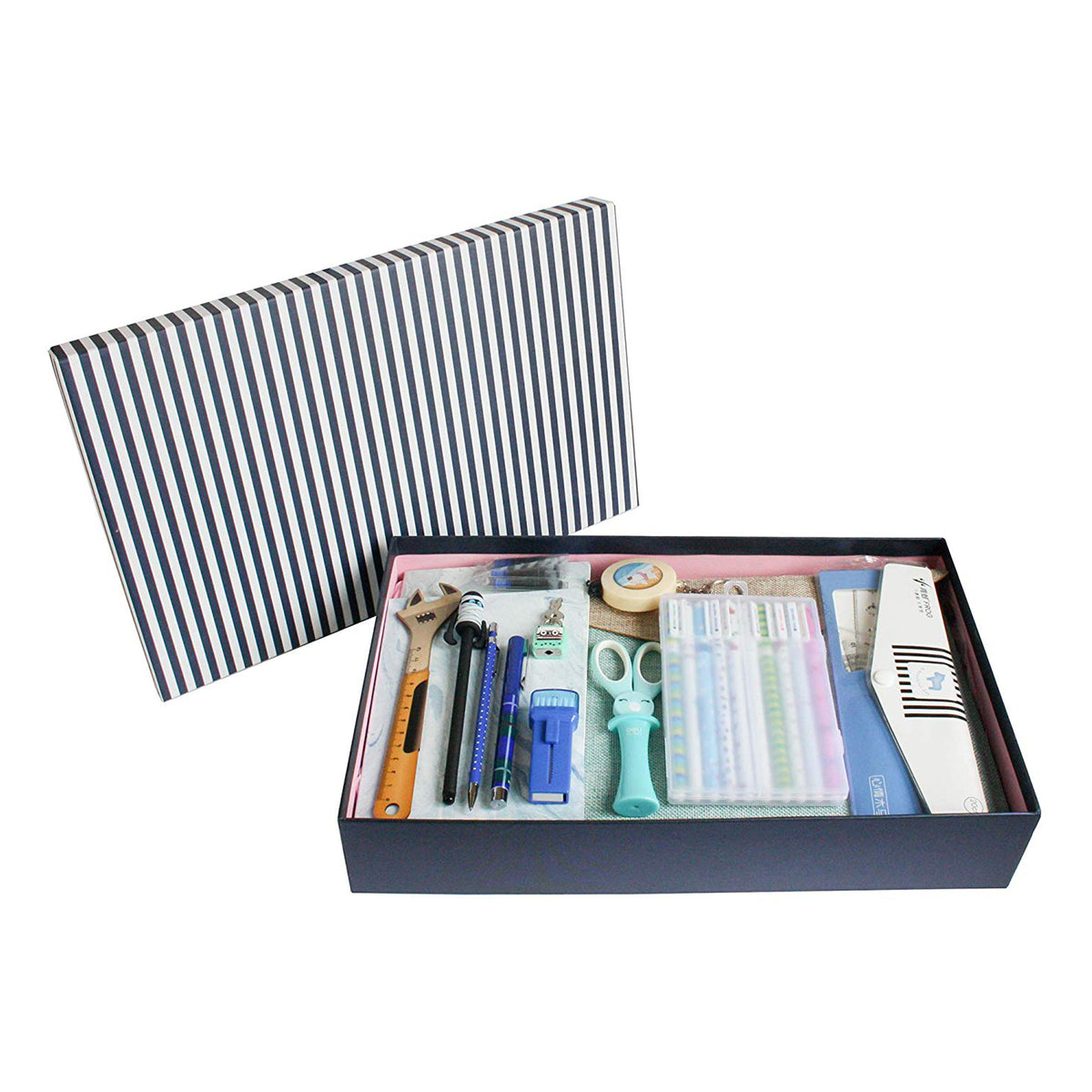 Cool Stationery Unique Gift Set - Blue Gift Box