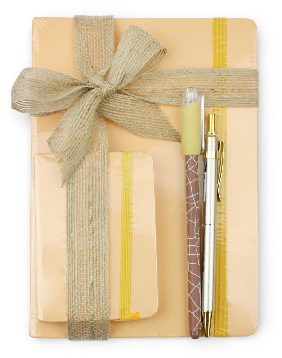 Emartbuy Stationery Gift Set Pastel Peach – A5 Notebook, A7