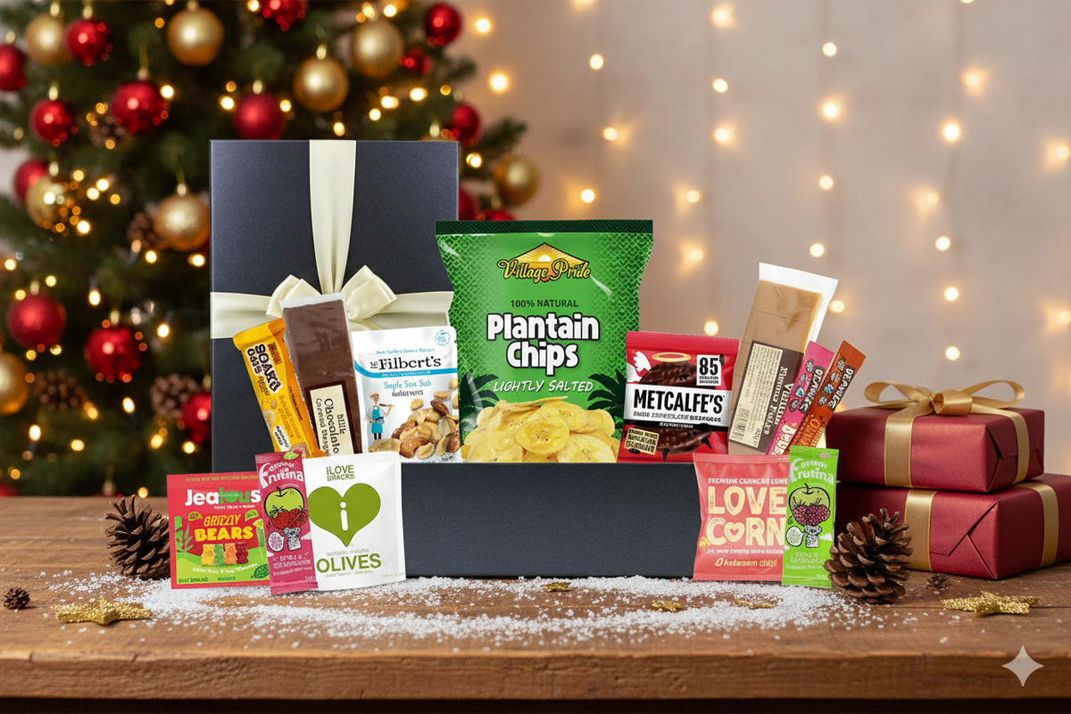 Organic Vegan & Gluten Free Healthy Snacks Gift Hamper - Gluten Free Indulgence