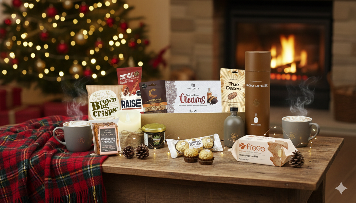 Premium Christmas Gift Hamper – Gourmet Treats Box with Sweet & Savoury Snacks | Holiday Festive Food Set