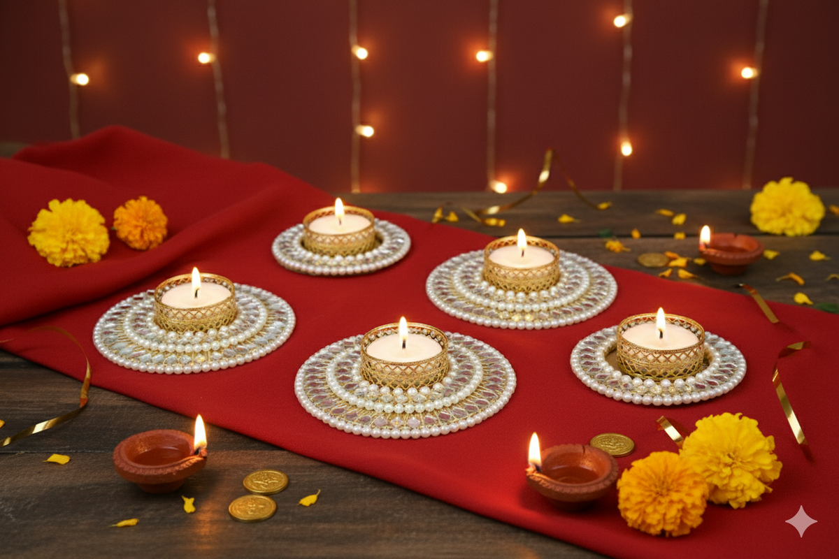 Luminous Glow Tealight Set – Light Up Your Celebrations in Style