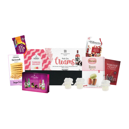 Tea Time Snacks Hamper Gift Box - Pink Edition